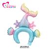 Novo estilo chinês médio gancho de cabelo forma de balão orelha torta coelho bolo festa de aniversário drama decoração cocar headband