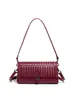 Bolsa Feminina Trançada Transversal para Axila 2026 Bolsa de Mão de Luxo Moda Bolsa Baguete Vintage Bolsa de Ombro Único Transversal Bolsa Sela