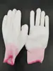 Luvas de Trabalho para Oficina Anti-Estática sem Poeira com Palma Revestida de PU Impressa Luvas de Trabalho para Jardinagem Feminino Resistentes ao Desgaste Luvas de Proteção do Trabalho Venda por Atacado