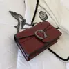 Bolsa Dionysus de alta qualidade transfronteiriça, bolsa feminina elegante e versátil, bolsa de ombro e transversal com corrente e estampa de crocodilo para mulheres, atacado