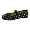 Zapatos de Salón de Boca Baja con Lunares y Lazo Estilo Coreano para Mujer 2026 Primavera Nuevos Zapatos Mary Jane Dulces Versátiles Zapatos de Ballet