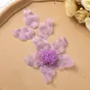Moda coreana cristal seda retorcida cuentas de arroz organza hoja flor grande DIY accesorios para el cabello tocado corsage accesorios para la ropa