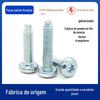 Parafuso autoatarraxante de cabeça panela com sextavado interno e ponta triangular / Parafuso de segurança tipo "plum" / Parafuso triangular tipo "plum" M4M5M6