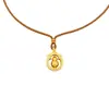 Collar Rotatorio de Calabaza con Incrustaciones de Diamantes de Estilo Tradicional Moderno para Mujer, Colgante de Oro de Arena Vietnamita con un Toque de Lujo, Color Duradero y Joyería que No se Desvanece