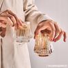 Flaming Fuji Mountain Cup Whiskey Wine Glass Edo Cup Vidro Vertical Mountain Sea Cup Bar Spirits Wine Glass