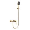 Grifo de Bañera Totalmente de Cobre B&B Engineering Juego de Ducha Fría y Caliente Válvula Mezcladora tipo Cascada Grifo Blanco Gris Pistola