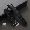 Correa de Reloj de Cuero Genuino Bambú Cocodrilo Piel de Ternera Suave Banda Delgada Pulsera Hebilla de Pin Impermeable Correa de Cuero Cadena