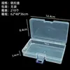 Caja Rectangular Elevada de Plástico PP Caja de Exhibición de Muestras con Tapa abatible Ferretería Juguetes Papelería Cosméticos Caja de Almacenamiento para Escritorio