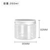 PET 83 dentes 350ML pote de doces pote de chá nêspera preta boca larga garrafa plástica transparente 85*82 em estoque fornecimento
