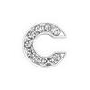 Letras Inglesas de 10mm com Acessórios para Joias DIY Liga de Zinco Totalmente Cravejadas com Diamantes Letras de Diamante Podem Ser Combinadas com Pulseira Colar