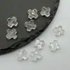 Item Popular de Comércio Exterior: Pingente Cruz de Pedra Natural Quartzo Rosa Ágata 10mm com Furo para Fazer Joias DIY