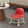 Taburete Giratorio con Respaldo para Uso Doméstico, Adecuado para Apartamentos Pequeños, Silla Móvil para Sala de Estar, Silla Amigable para Niños para Aprender a Caminar, Silla Giratoria