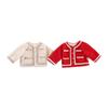 Abrigo de invierno para niños, abrigo forrado de polar para niñas, estilo occidental, estilo Chanel, cárdigan para niñas, abrigo para bebés