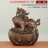 Lingote de Latão Ornamento Pixiu da Fortuna Lingote de Cobre Dragão e Fênix Pixiu Decoração de Mesa para Casa e Escritório Artesanato