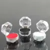 Caja de Anillo Transparente con Tapa Abatible Aretes Aretes Caja de Almacenamiento de Joyería Embalaje Regalo Caja Acrílica Caja de Exhibición de Joyería