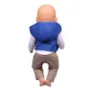 16-18 Polegadas Azul Céu Top + Calça Marrom Zafp Acessórios de Roupa para Boneca Calças de Pernas Largas Conjunto de Top e Jaqueta