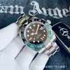 Reloj Laojia Gmt Greenwich Anillo de Coca Completamente Automático Mecánico Doble Zona Horaria Luminoso Aaa Alta Calidad