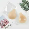 Parche de silicona para pezones con forma de cuchara y cuello halter transfronterizo, cubierta de pezón invisible sin costuras, push-up con tirantes, sujetador de silicona anti-expansión