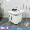 Lavabo de Champú Extraíble Sin Suministro de Agua ni Drenaje, Lavabo para Cuidado del Cabello, Máquina de Champú con Circulación de Agua para Cabeza y Fumigación para Salón de Belleza