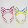 Diadema de Plástico Colorida con Orejas de Conejo y Corona de Dibujos Animados Lindos Accesorio para el Cabello de Princesa Pasador Diadema de Año Nuevo Venta al por Mayor en Stock
