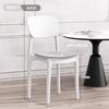 Habitación de Alquiler Mesa de Comedor Taburete de Plástico Silla de Comedor para el Hogar Apilable Taburete Engrosado Hogar Fuerte y Duradero Silla para Sala de Estar