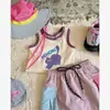 Chaleco para bebé para niñas, conjunto lindo de dibujos animados, nuevo chaleco de verano sin mangas, chaleco elegante para niños y niñas