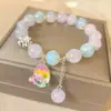 Super fada borboleta amor flor pulseira feminina nicho ins jardim Monet jade proteico quebrado novo chinês imitação prata pulseira atacado