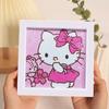Enfeites de Pintura de Diamante, Adesivos de Desenho Animado DIY Fofos Feitos à Mão, Porta-Retratos de Acrílico, Pinturas Decorativas, Decorações para Quarto e Sala de Estar no Atacado