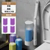 Cepillo de Inodoro Desechable para Baño Cabezal de Repuesto Esponja Cabezal Montado en Pared Desodorizante Limpiador Juego Transfronterizo