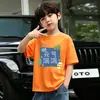 Novedad 2026 Camisetas, Ropa Infantil de Moda Callejera Genial, Camiseta de Algodón Puro de Manga Corta para Verano para Niños Mayores