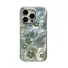 Capa de Celular Floral de Tela Cheia para iPhone 17 Adequada para Apple 18 Pro Max, Estilo Europeu e Americano, Fashion para 15 Pro, Design de Buraco Grande para 16