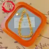 Pulseira de Contas de Ouro Sanduíche Vietnamita Nova Banhada a Ouro Brilhante Sólido Fosco Pulseira de Contas Leves Contas de Buda Envio Direto