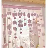 Nueva Cortina de Puerta para Habitación Girly Cortina Divisoria Accesorios de Decoración para Puerta de Sala de Estar Cortina Colgante para Habitación Infantil de Niñas Sin Taladro