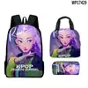 Set de Tres Piezas para Niños con Temática de Película Transfronteriza 3D: Mochila, Lonchera y Estuche