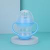 Taza para beber infantil tipo pico de pato antigoteo con tapa y asa, taza para beber para niños, taza pico de pato