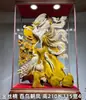 Grande Escultura em Madeira Buda Maitreya Barriga Grande Madeira Maciça Ornamentos para Sala de Estar Esculpido Guan Gong Guanyin Estátua Vermelha para Desktop
