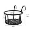 Suporte de Vaso de Flores para Varanda Suporte de Flores de Ferro Forjado Rack de Armazenamento Suspenso para Grade Suporte para Peitoril de Janela Guarda-Corpo Vaso de Suculentas Metal