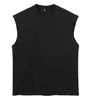 Colete sem mangas 210g Transfronteiriço Algodão Puro Estilo Streetwear Masculino Ins Soltinho Unissex Camisa Base Névoa