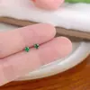 Mini pendientes minimalistas de circonita, nuevos y elegantes pendientes de alta gama que combinan con todo para mujer.