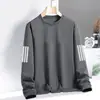 Sudadera para Hombre de 280g, Adecuada para Primavera y Otoño, Holgada y Versátil, Suéter Casual Elegante de Cuello Redondo