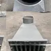 Tolva de Lluvia de Hierro Fundido con Drenaje Lateral Tipo 87 con Entrada Lateral para Muro de Contención con Boca Redonda Drenaje de Piso Lateral Engrosado Embudo de Paso por Pared