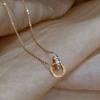 Collar de Acero de Titanio para Mujer, Estilo de Nicho de Lujo Ligero, Nuevo Modelo 2026, Cadena de Suéter de Gama Alta, Accesorio de Cadena para Clavícula, No se Desvanece