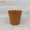 Vaso de Flores Redondo de Ferro Americano Cilíndrico Retrô Criativo para Suculentas Decoração de Mesa Armazenamento Balde de Flores em Vaso