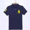 Ropa Polo para Hombre con Gran Logo de Caballo Bordado, Camiseta de Manga Corta, Polo de Manga Media para Golf para Hombre, Corte Holgado