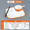 Plato Dividido Comercial Melamina A5 con Cuatro Compartimentos, Set Especial de Plato para Comida Rápida para Restaurantes Escolares de Comida Rápida y Cantinas, Plato de Comida con Múltiples Compartimentos