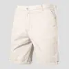 Pantalones Cortos Casuales de Algodón para Hombre de Comercio Exterior 2026, Pantalones de Vestir Rectos de 5 Puntos, Talla Grande, Color Sólido, Ropa para Hombre Estilo de Comercio Exterior