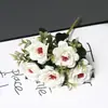 Flores Decorativas Simuladas de Rosa para el Hogar, Adornos de Flores Artificiales para Sala de Estar, Arreglos Florales para Bodas, Accesorios para Fotografía, Venta al por Mayor por Fabricante