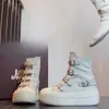 Zapatos de Lona Transpirables 2026 Primavera y Otoño Casual Versátil de Caña Alta con Suela Gruesa para Personas Bajitas, Modernos y a la Moda