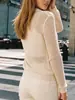 Cárdigan de punto calado con cuello, transpirable y elegante, de punto calado, con botones, ropa exterior casual, nuevo modelo Otoño 2026