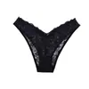 Ropa Interior Fina para Mujer de Tiro Bajo Levanta Glúteos con Encaje en Forma de V Sexy Alta Elasticidad Transpirable Cómodo de Color Sólido Calzones para Mujer Venta al por Mayor